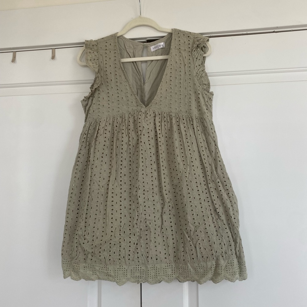 Vestique - eyelet romper dress